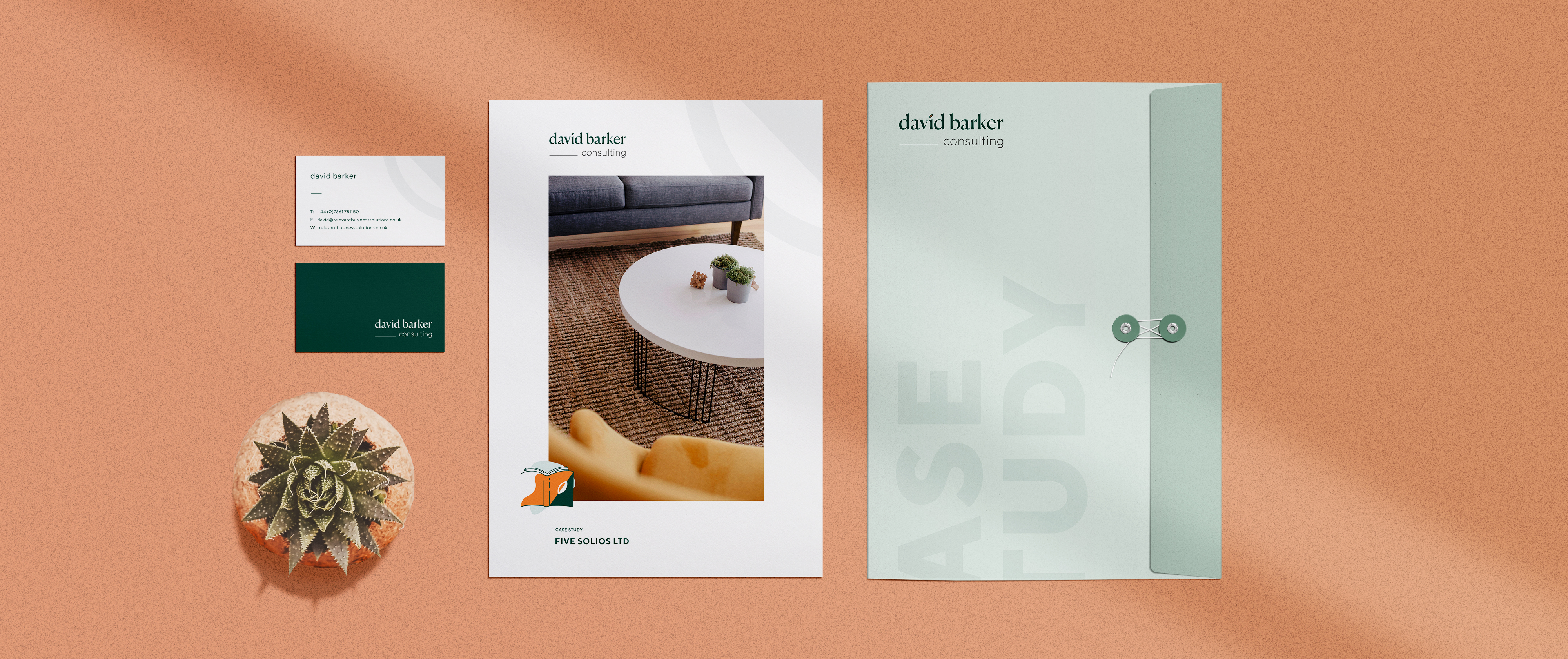 Branding and stationery for David Barker Consulting